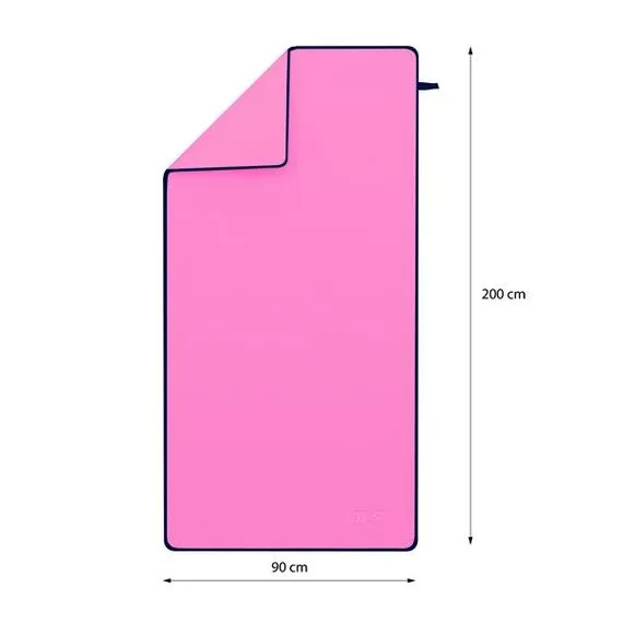 Ręcznik turystyczny szybkoschnący z mikrofirby 200x90cm NILS CAMP NCR13 różowy, Kolor: różowy, Rozmiar: 200 x 90 cm, 11 zdjęcie