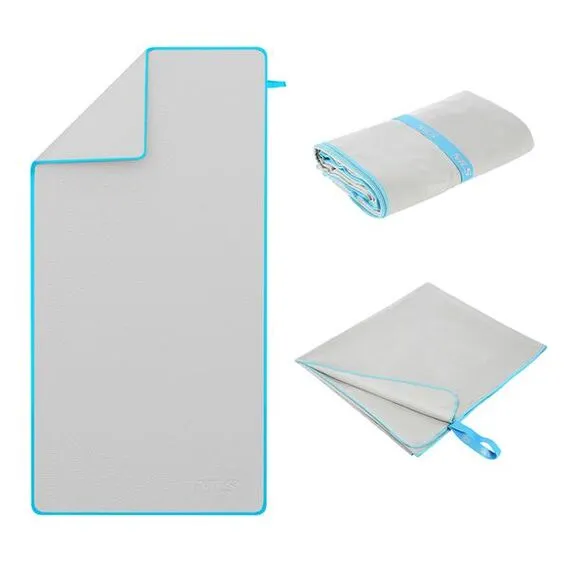 Ręcznik turystyczny szybkoschnący z mikrofirby 200x90cm NILS CAMP NCR13 szary, Kolor: szary, Rozmiar: 200 x 90 cm, 3 zdjęcie