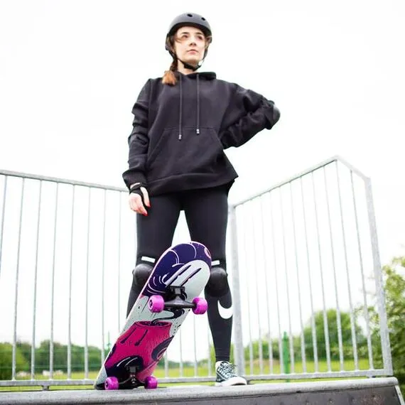 NILS EXTREME CR3108SA deskorolka klasyczna drewniana Volcano różowa, Kolor: różowy, 11 zdjęcie