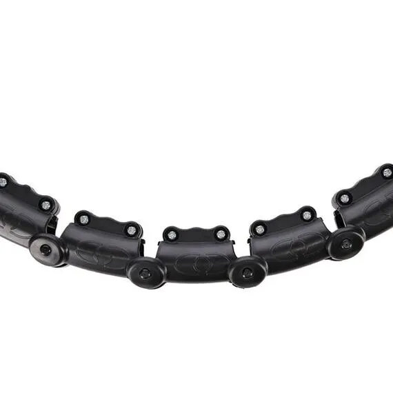 HHW02 Hula Hop Black Z Wypustkami I Obciążnikiem HMS, 8 zdjęcie