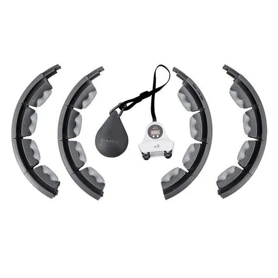 HHW06 Hula Hop Black Z Wypustkami I Obciążnikiem + Licznik HMS, 6 zdjęcie