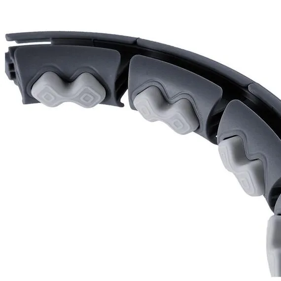 HHW06 Hula Hop Black Z Wypustkami I Obciążnikiem + Licznik HMS, 7 zdjęcie