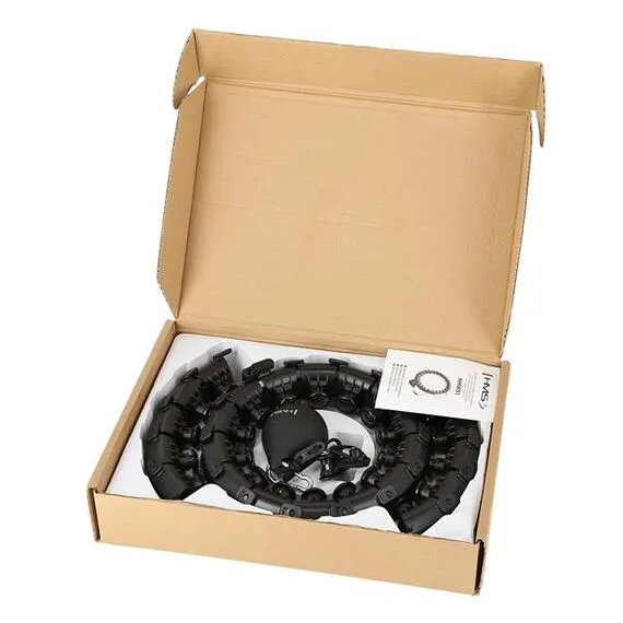 HMS HHW12 Plus Size Hula Hop z Wypustkami i obciążnikiem z regulacją, Kolor: czarny, 17 zdjęcie