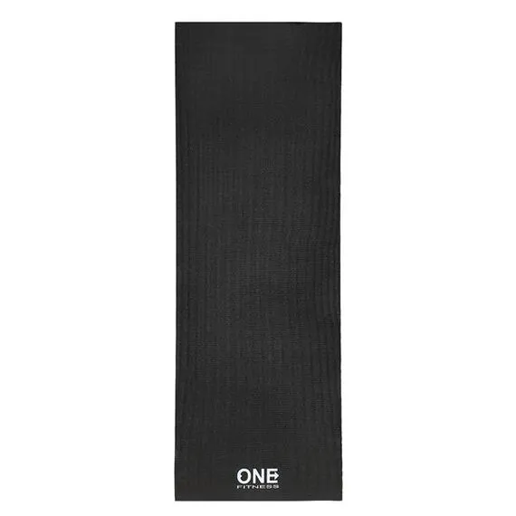 Mata do ćwiczeń fitness i jogi 173x61cm ONE FITNESS YM01 czarna, Kolor: czarny, 6 zdjęcie
