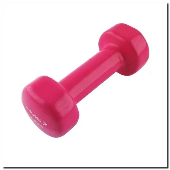 HMS ciężarek żeliwny pokryty winylem 1.5 Kg 17023, Kolor: różowy, 3 zdjęcie