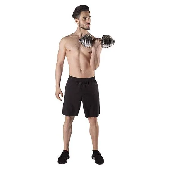 STC30 Sztangielki-Sztanga W Walizce Chrom 2X15Kg HMS, 3 zdjęcie