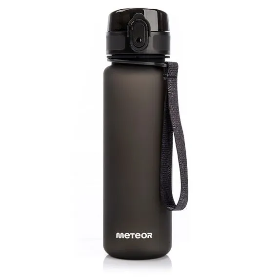METEOR Bidon Sportowy 500 ml czarno-biały, Kolor: czarny, Waga: 0.15 METEOR Bidon Sportowy 500 ml czarno-biały, Kolor: czarny, Waga: 0.15