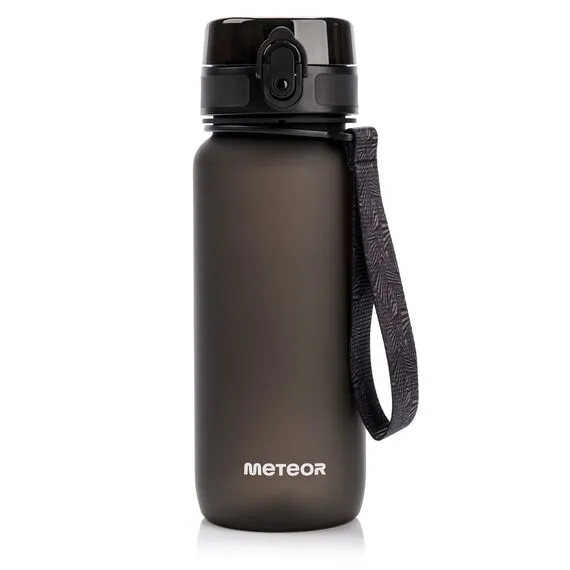 METEOR Bidon Sportowy 650 ml czarna, Kolor: czarny, Waga: 0.17