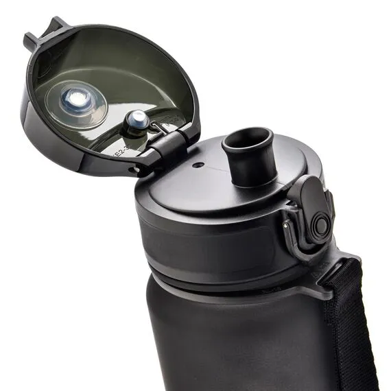 METEOR Bidon Sportowy 500 ml czarno-biały, Kolor: czarny/biały, Waga: 0.15, 3 zdjęcie