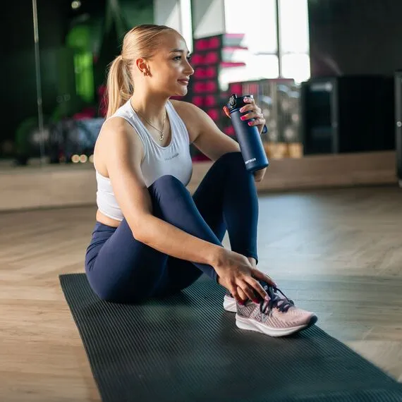 METEOR Bidon Sportowy 650 ml, Kolor: granatowy, Waga: 0.17, 5 zdjęcie