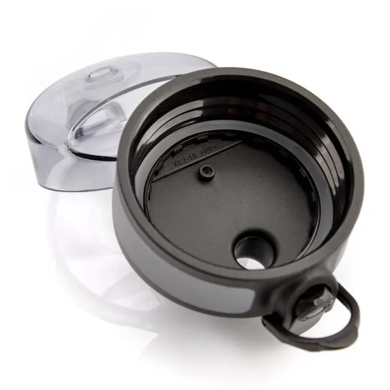 METEOR Bidon Sportowy 500 ml czarno-biały, Kolor: szary, Waga: 0.15, 4 zdjęcie