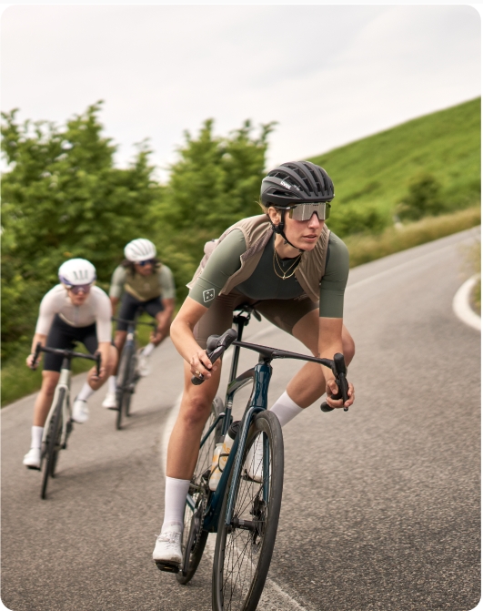 Cyclists on a road