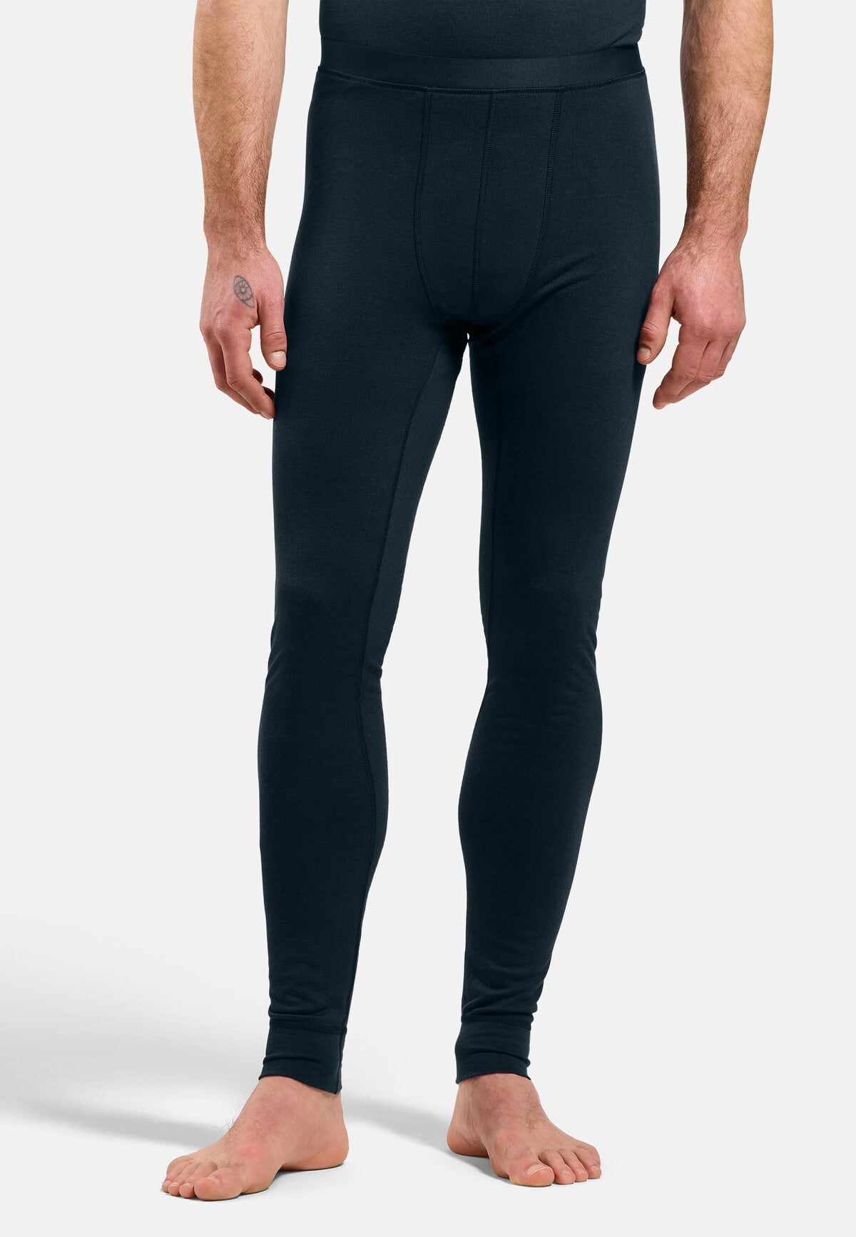 ODLO Legginsy męskie BL BOTTOM long MERINO 200 czarne (M)
