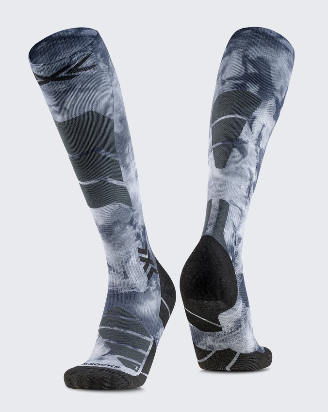 Skarpety narciarskie unisex X-Socks SKI EXPERT WILD OTC TIEDYE X czarne (35/38)