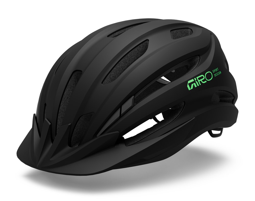 Kask dziecięcy juniorski GIRO REGISTER II matte black/vivid green roz. Uniwersalny (50-57)