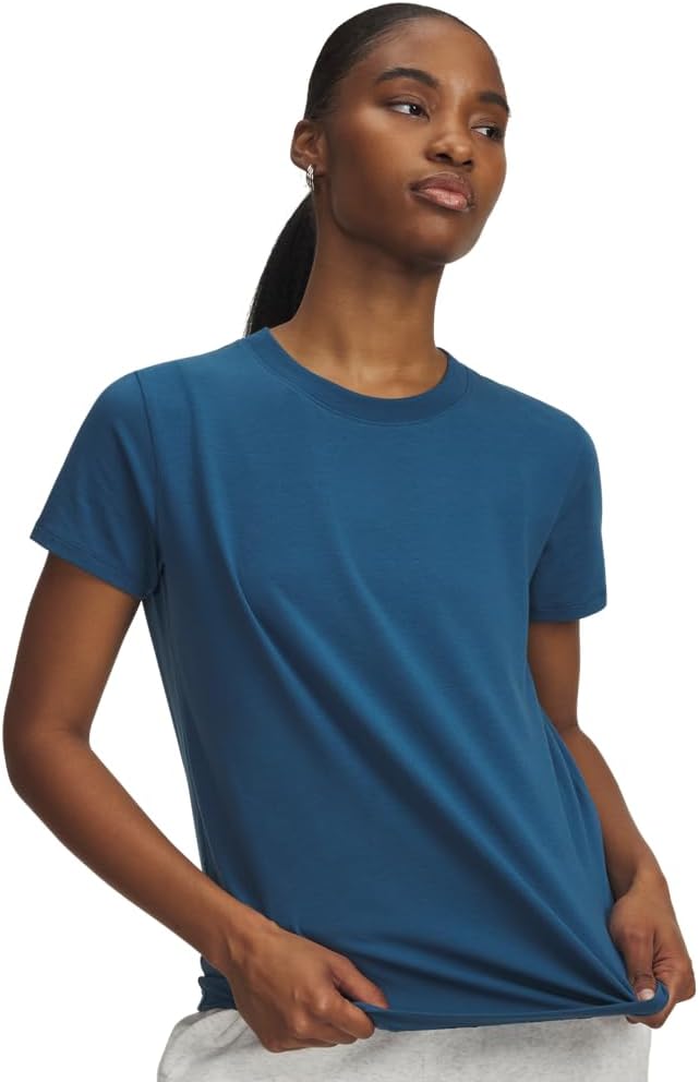 UNDER ARMOUR damska koszulka uniwersalna UA Rival Core SS granatowa (S)