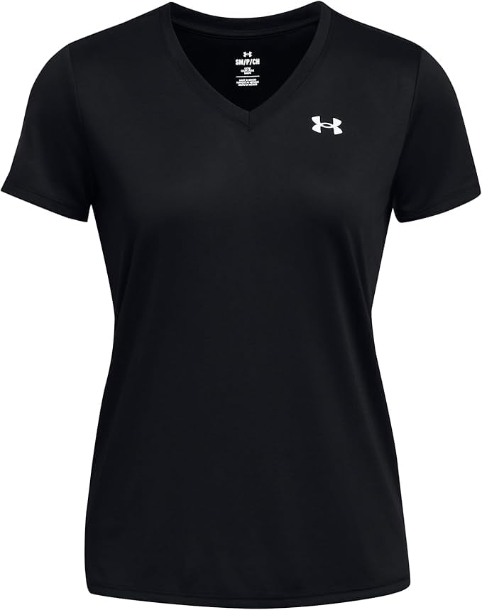 UNDER ARMOUR koszulka treningowa damska Tech SSV- Solid czarna (XL)