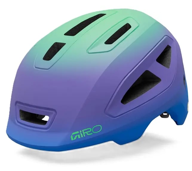 Kask dziecięcy GIRO SCAMP MIPS II matte blue jewel/vivid green (49-53)