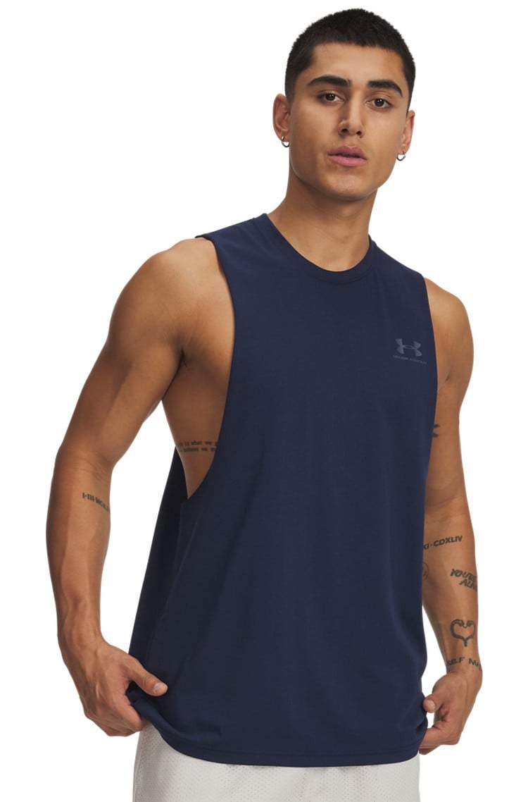 UNDER ARMOUR koszulka treningowa męska UA LEFT CHEST CUT OFF TANK (XL)