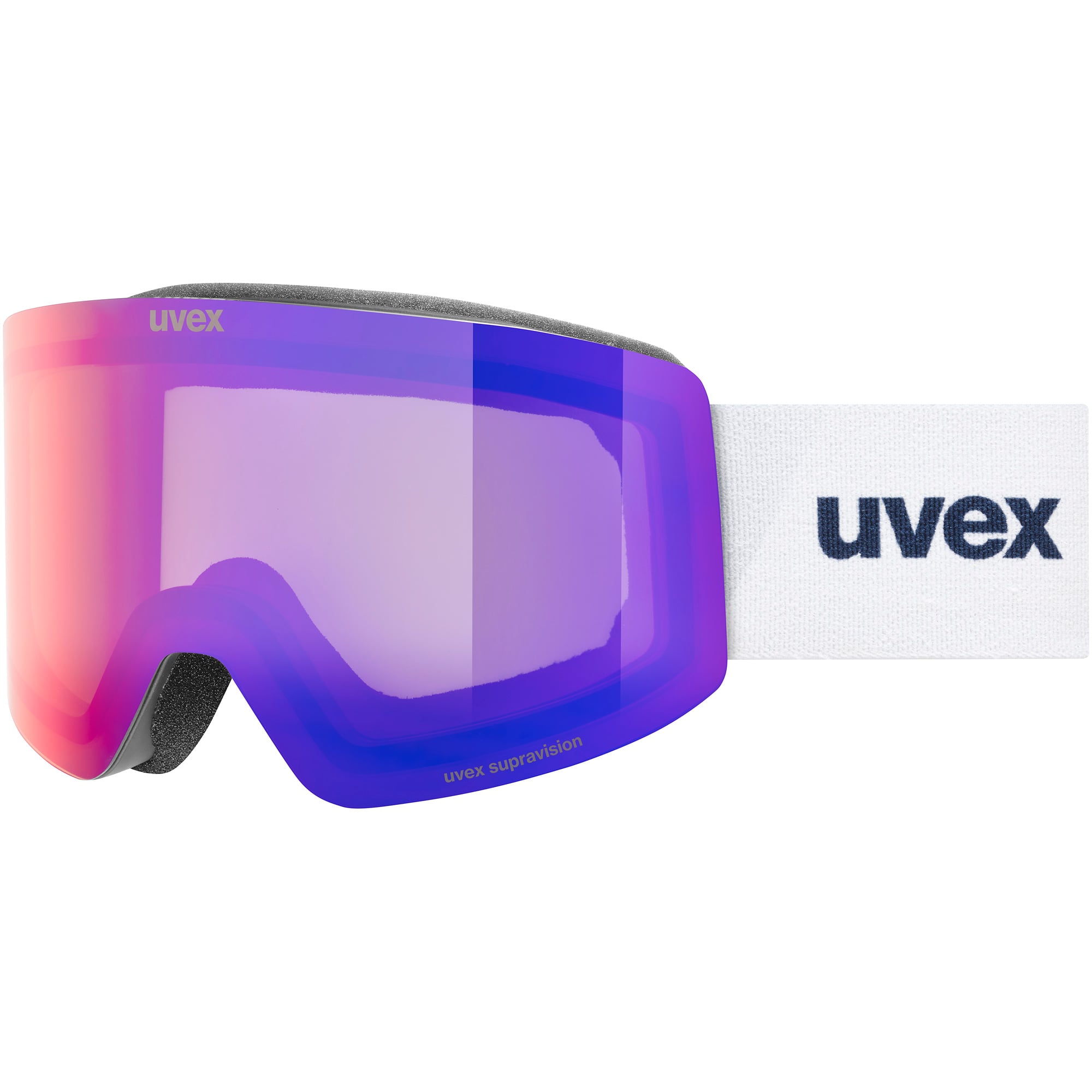 UVEX Provoqe FM gogle narciarskie snowboardowe OTG S2 Mirror Ruby czerwone (one size)