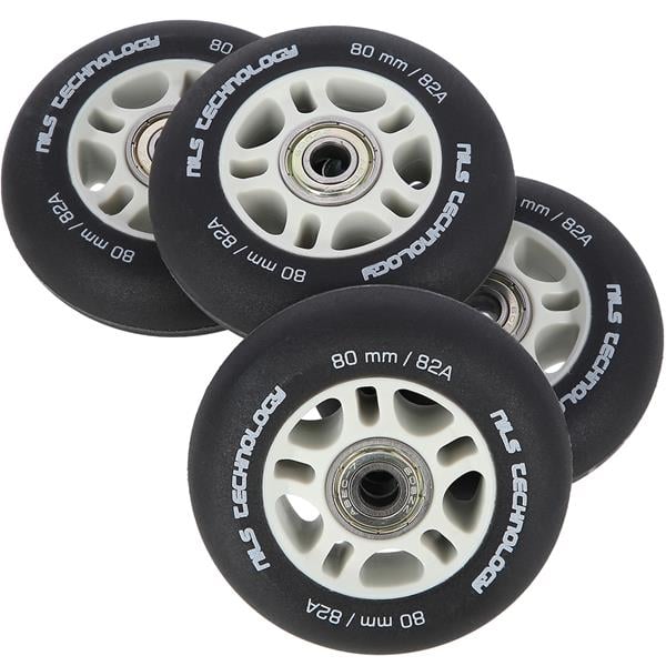 NILS EXTREME 80X24 82A Czarne Matowe (4 szt) + Abec-9 (8 szt) Zestaw Extreme