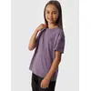 4F t-shirt dziecięcy koszulka bawełniana sportowa F1546 fioletowa, Kolor: fioletowy, Rozmiar: 134