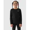4F JUNIOR Longsleeve bawełniany F318 czarny, Kolor: czarny, Rozmiar: 128