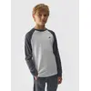 4F JUNIOR Longsleeve chłopięcy M293 szary, Kolor: biały, Rozmiar: 158