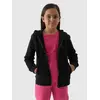 4F JUNIOR Bluza rozpinana z kapturem F1315 czarna, Kolor: czarny, Rozmiar: 140