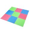 ONE FITNESS MP10 MATA PUZZLE MULTIPACK GREEN-BLUE-RED 9 ELEMENTÓW 10MM, Kolor: zielony-niebieski-czerwony