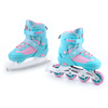 SMJ SPORT LILY łyżworolki dziecięce 2w1 regulowane niebieskie/różowe, Kolor: niebieski, Waga: 2, Rozmiar: 30-33