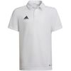 ADIDAS koszulka polo chłopięca HC5059 biała, Kolor: biały, Waga: 0.2, Rozmiar: 128