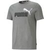 PUMA koszulka męska t-shirt bawełniany ESS+ 2 Col Logo Tee szara, Kolor: szary, Waga: 0.2, Rozmiar: S