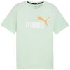 PUMA koszulka męska t-shirt bawełniany ESS+ 2 Col Logo Tee miętowa, Kolor: miętowy, Waga: 0.2, Rozmiar: S