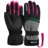 REUSCH FLASH rękawice narciarskie dziecięce z GORE-TEX czarne/różowe, Kolor: czarne, Waga: 0.2, Rozmiar: 5