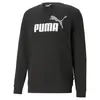 PUMA bluza męska bawełniana bez kaputra ESS+ 2 Col Big Logo Crew TR czarna, Kolor: czarny, Waga: 0.4, Rozmiar: L