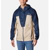 Columbia Kurtka męska Trail Traveler Windbreaker Ancient Fossil niebiesko-beżowa, Kolor: szary, Waga: 1, Rozmiar: XL