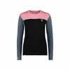 Mons Royale Koszulka damska merino Yotei BF LS Logo Dusty Pink / Burnt Sage r. S