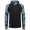 Mons Royale Koszulka męska merino Temple Tech Hood-Sage Tie Dye / Black r. XL