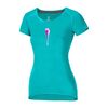 Ocun - Koszulka damska Raglan T - cubism flower peacock blue, Kolor: niebieski, Waga: 1, Rozmiar: XS