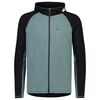 Mons Royale Bluza męska merino Traverse Full Zip Hood-Burnt zielono-czarna, Waga: 1.5, Rozmiar: M