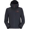 Rab Kurtka softshell męska Torque Jacket Beluga, Kolor: czarny, Waga: 1, Rozmiar: S