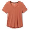 Smartwool Koszulka damska Merino 120 V-Neck SS Light Mahoganny, Kolor: czerwony, Waga: 0.5, Rozmiar: M