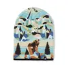 Smartwool Czapka z wełną merino Bear Country Print Beanie Multicolor