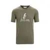Icebreaker Koszulka męska merino M Tech Lite II SS Tee Polar Paddle - Loden, Kolor: zielony, Waga: 0.99, Rozmiar: S