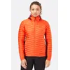 Rab Kurtka ocieplana damska Cirrus Flex 2.0 Hoody pomarańczowa, Kolor: czerwony, Waga: 1.5, Rozmiar: XS
