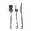 Lifeventure Zestaw sztućców Camping Cutlery Set stalowe
