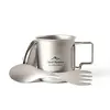 Fjord Nansen Zestaw Tytanowy kubek i spork Jacon Titanium Set