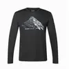 Super.Natural koszulka męska z długim rękawem merino Mountain Rise czarna, Waga: 0.5, Rozmiar: S