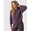 4F bluza bawełniana damska bez kaptura F1342 fioletowa, Kolor: fioletowy, Rozmiar: XS